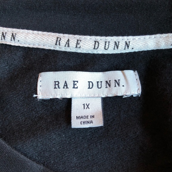 NWT 1X available; Rae Dunn candy coma sweatshirt; black - Picture 3 of 5